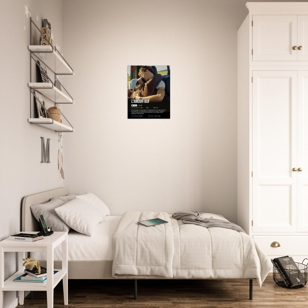 Idée cadeau original couple : affiche de film personnalisée façon Netflix