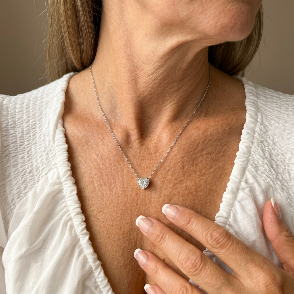 Cofanetto Luminoso "Alla Mia Mamma" · Collana Cuore con Biglietto