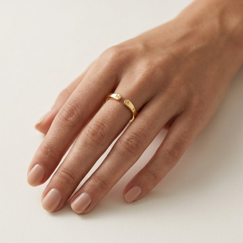 Bague Duo Initiales