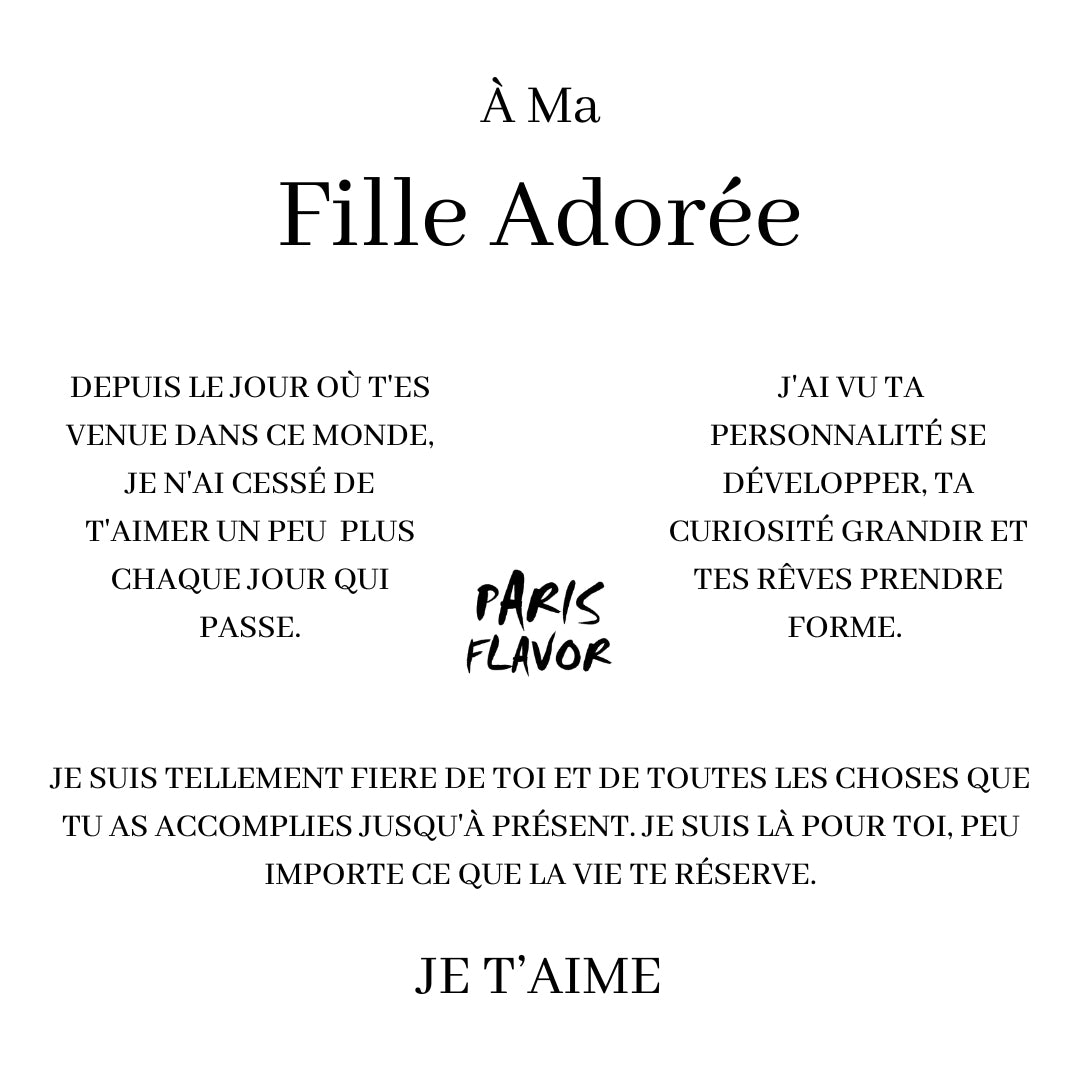 Halskettenbox „An meine geliebte Tochter“.