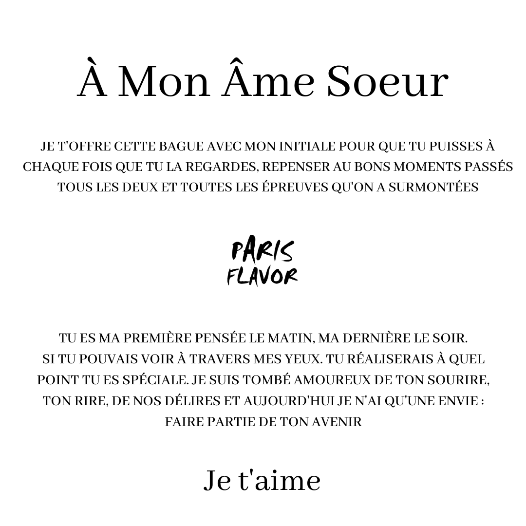 Coffret Bague "À Mon Âme Soeur"