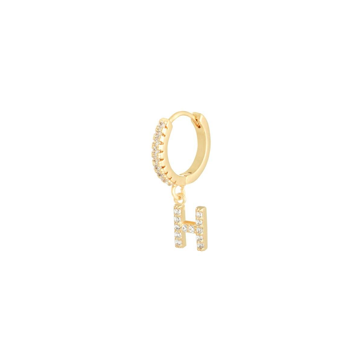 Boucle d'Oreille Initiale Paris Flavor H 