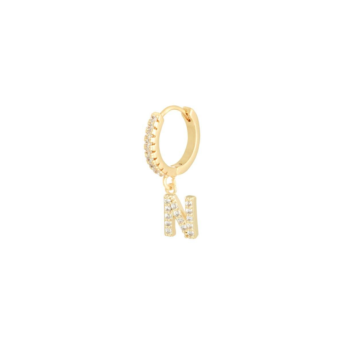 Boucle d'Oreille Initiale Paris Flavor N 